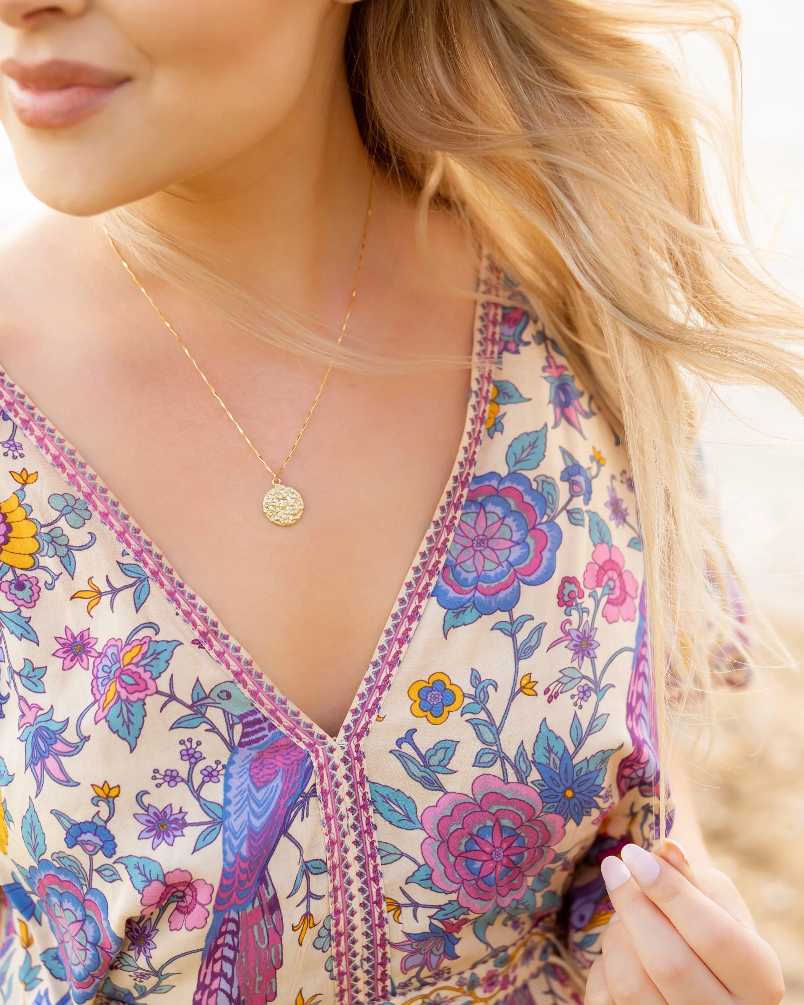 Hydrangea Pendant Necklace