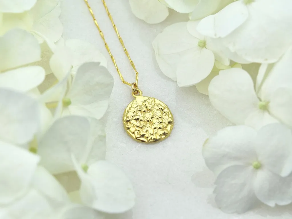Hydrangea Pendant Necklace