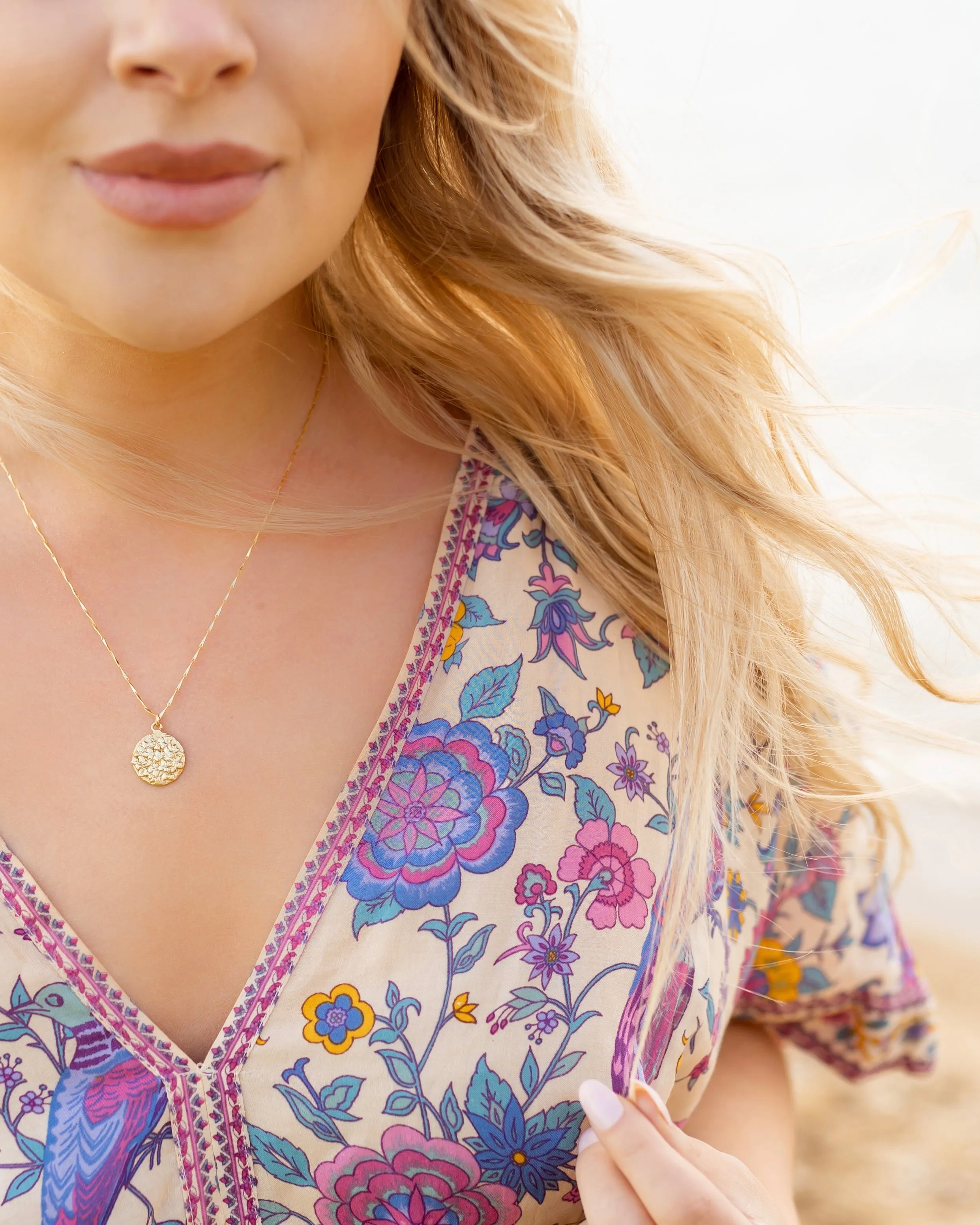 Hydrangea Pendant Necklace