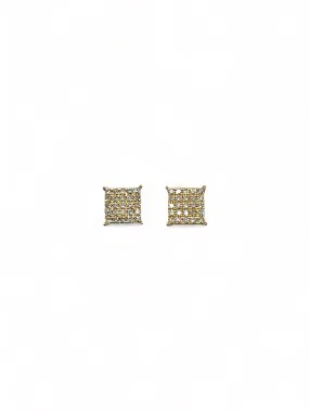 ILLUSION DIAMOND SQUARE EARRINGS