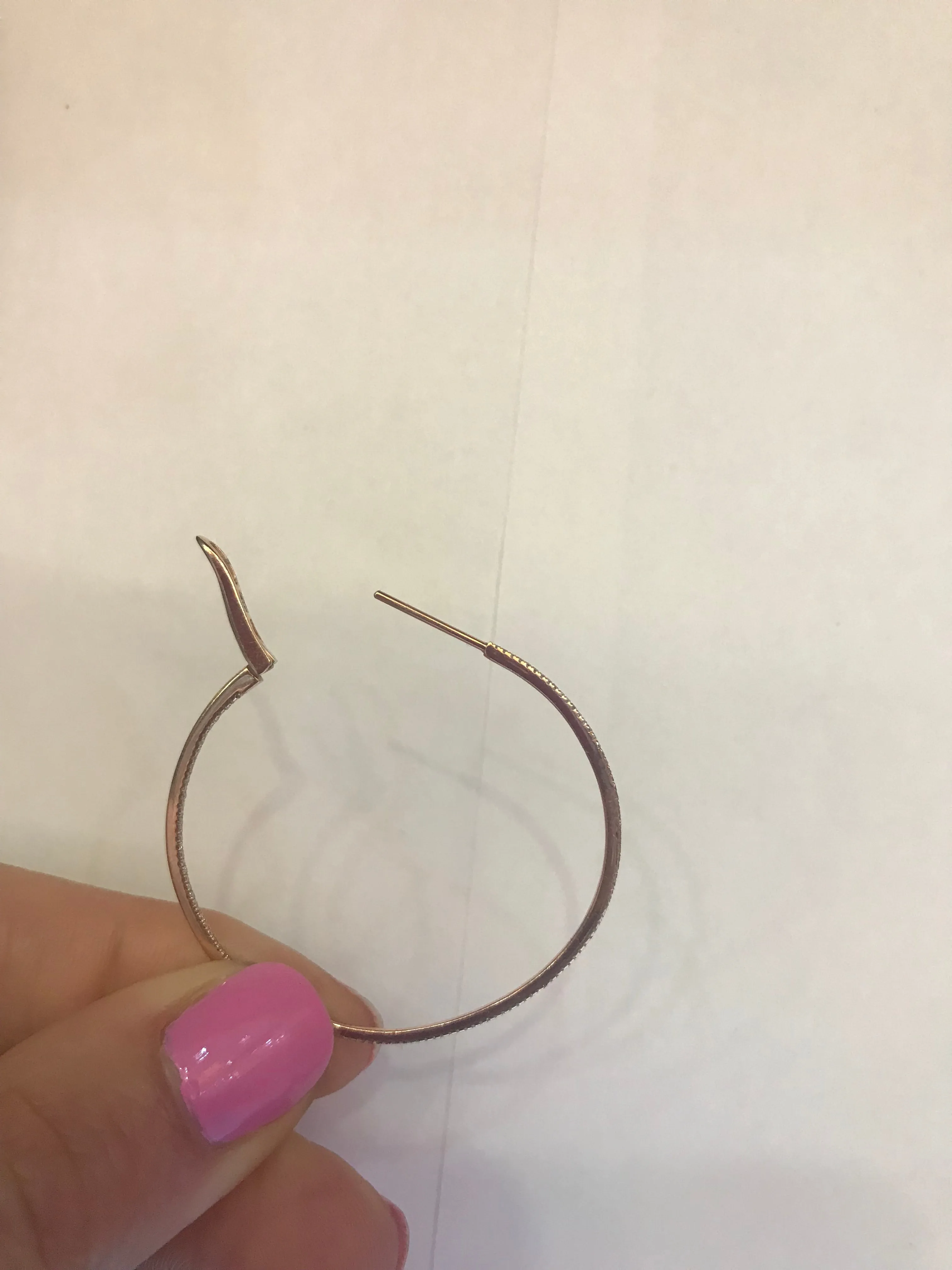 Inside Out Diamond Hoops