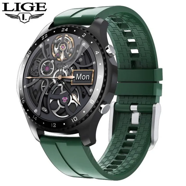 LIGE 2020 New Smart watch Men Bluetooth call waterproof Sports fitness watch health Tracker weather display smartwatch woman Box