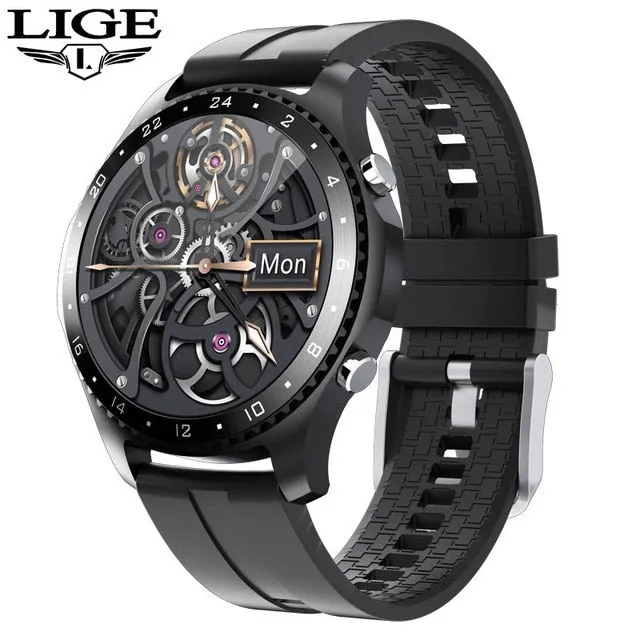 LIGE 2020 New Smart watch Men Bluetooth call waterproof Sports fitness watch health Tracker weather display smartwatch woman Box