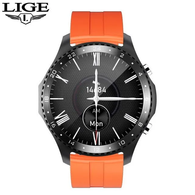 LIGE 2020 New Smart watch Men Bluetooth call waterproof Sports fitness watch health Tracker weather display smartwatch woman Box