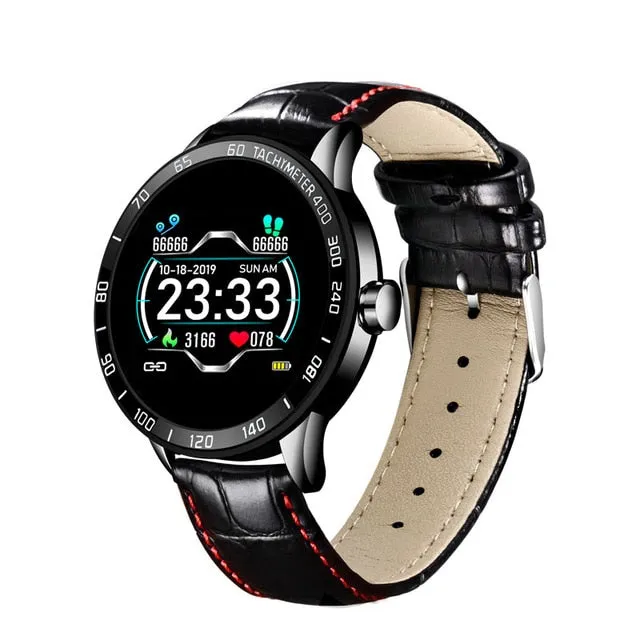 LIGE Steel Band Smart Watch Men Heart Rate Blood Pressure Monitor Sport Multifunction Mode Fitness Tracker Waterproof Smartwatch