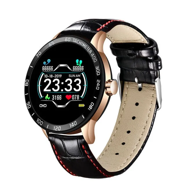 LIGE Steel Band Smart Watch Men Heart Rate Blood Pressure Monitor Sport Multifunction Mode Fitness Tracker Waterproof Smartwatch
