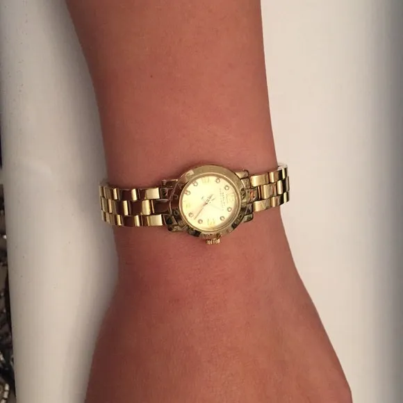 Marc By Marc Jacobs Amy Gold Women's Gold Analog Watch MBM8612