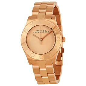 Marc By Marc Jacobs Blade Rose Dial  Rose Gold Ion-plated Ladies Watch MBM3127