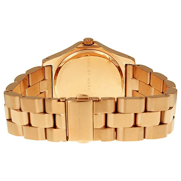 Marc By Marc Jacobs Blade Rose Dial  Rose Gold Ion-plated Ladies Watch MBM3127