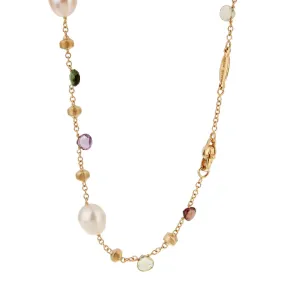 Marco Bicego Paradise Pearl Gemstone Gold Necklace