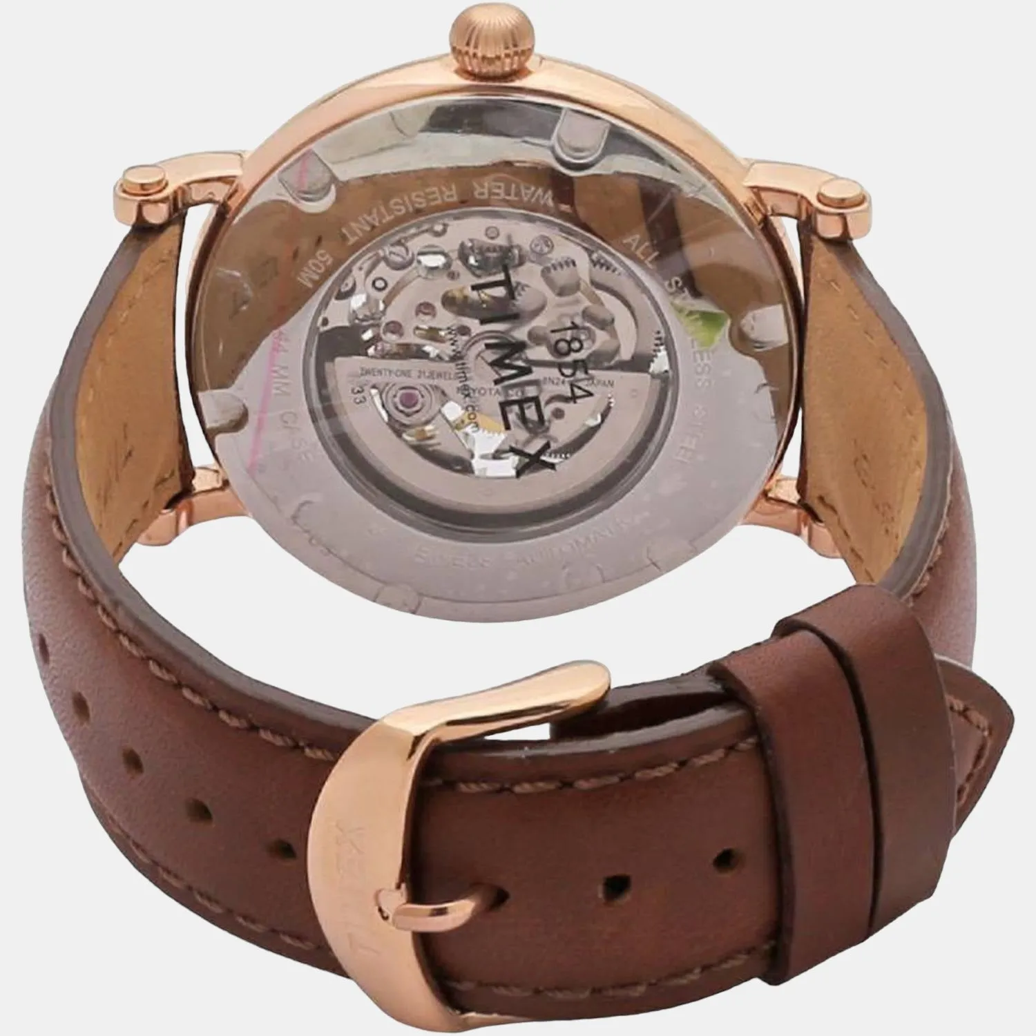 Men's White Analog Leather Watch TWEG16703