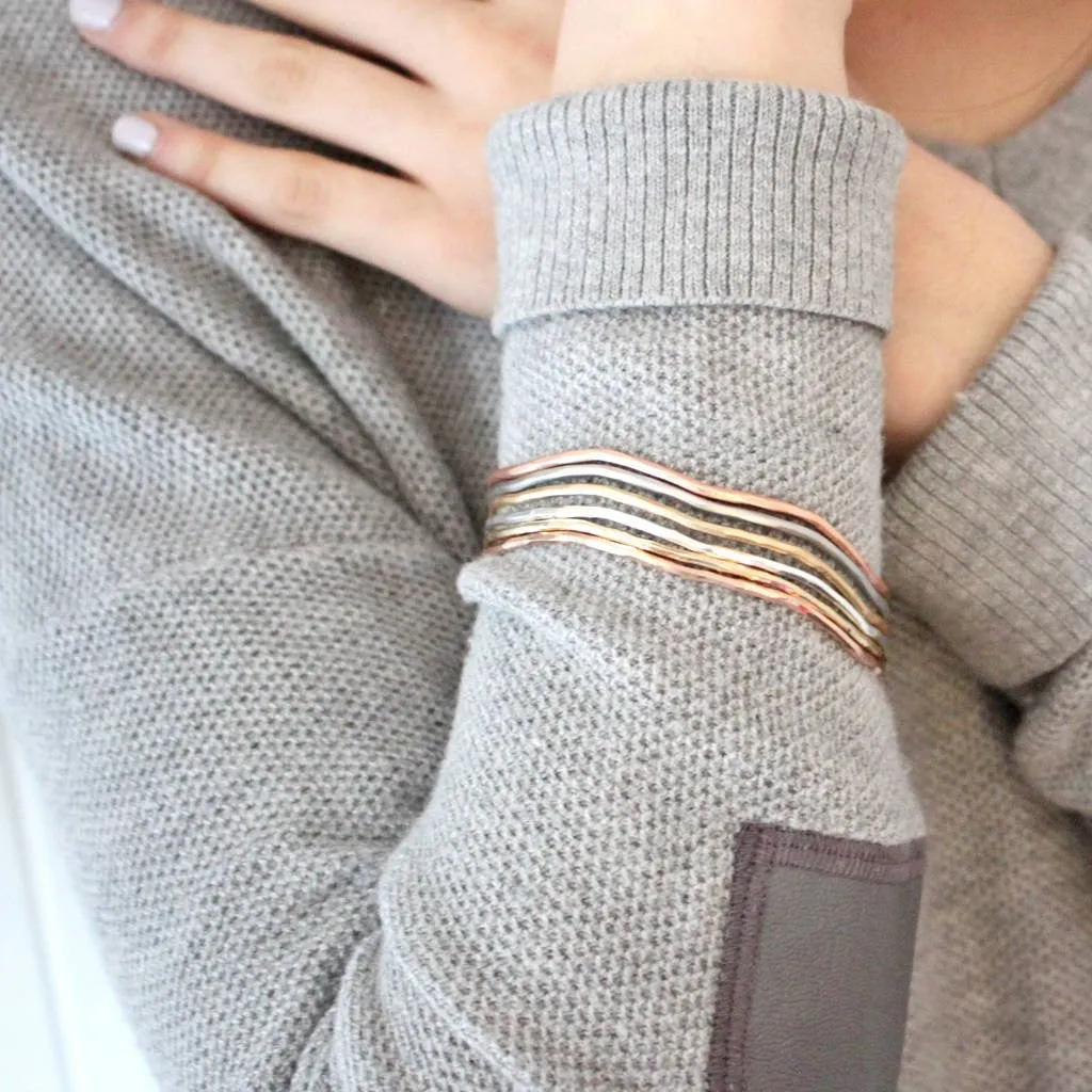 Mixed Metal Stacking Bangles