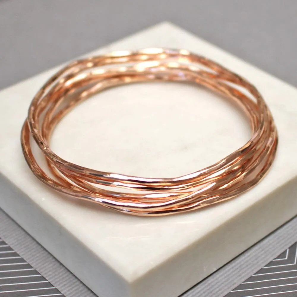 Mixed Metal Stacking Bangles