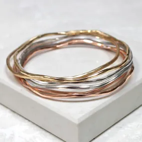 Mixed Metal Stacking Bangles