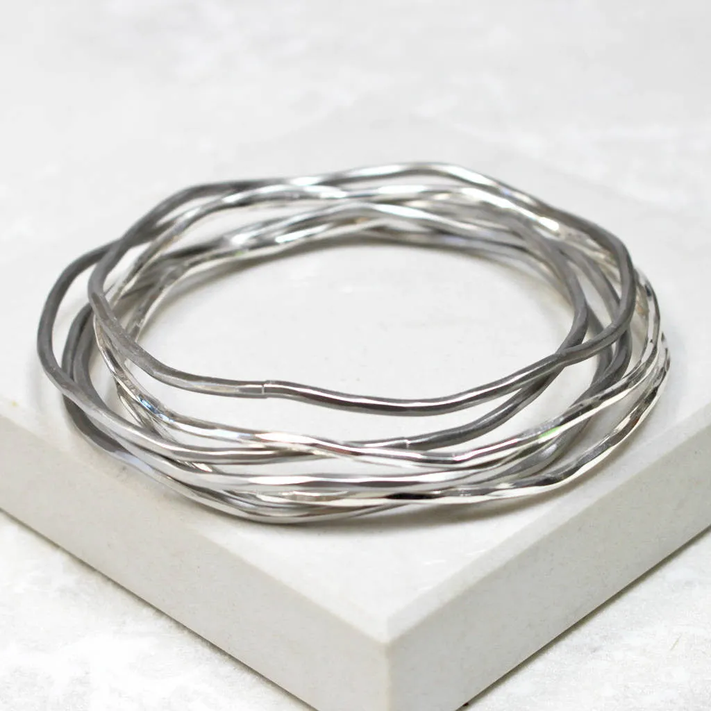 Mixed Metal Stacking Bangles