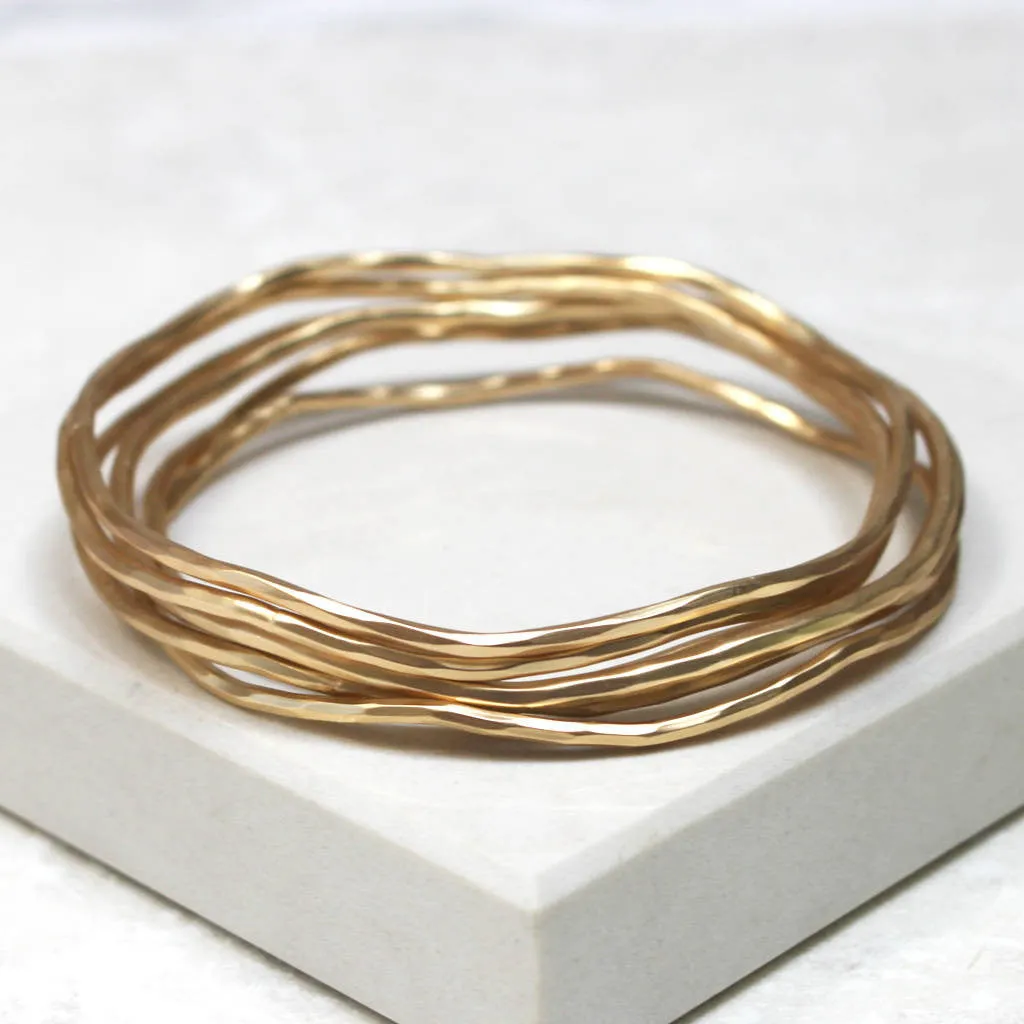Mixed Metal Stacking Bangles