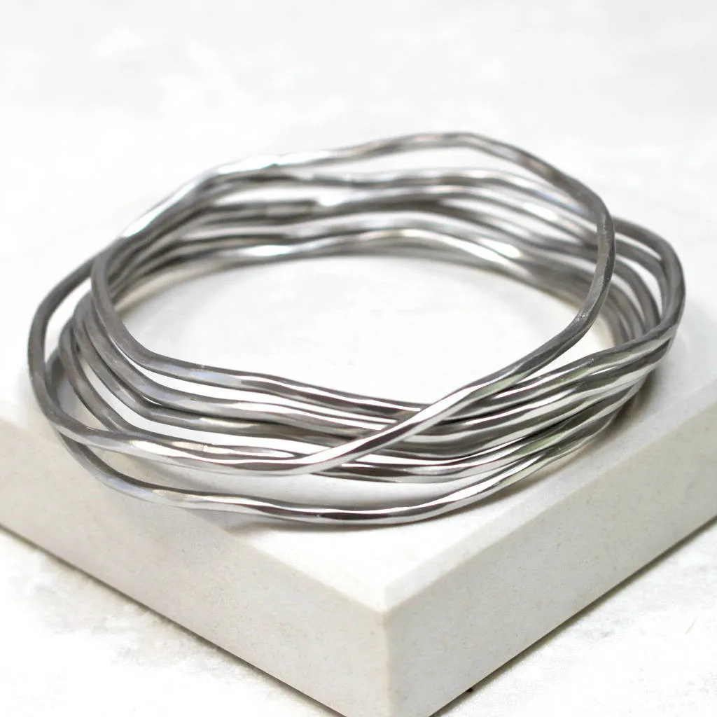 Mixed Metal Stacking Bangles