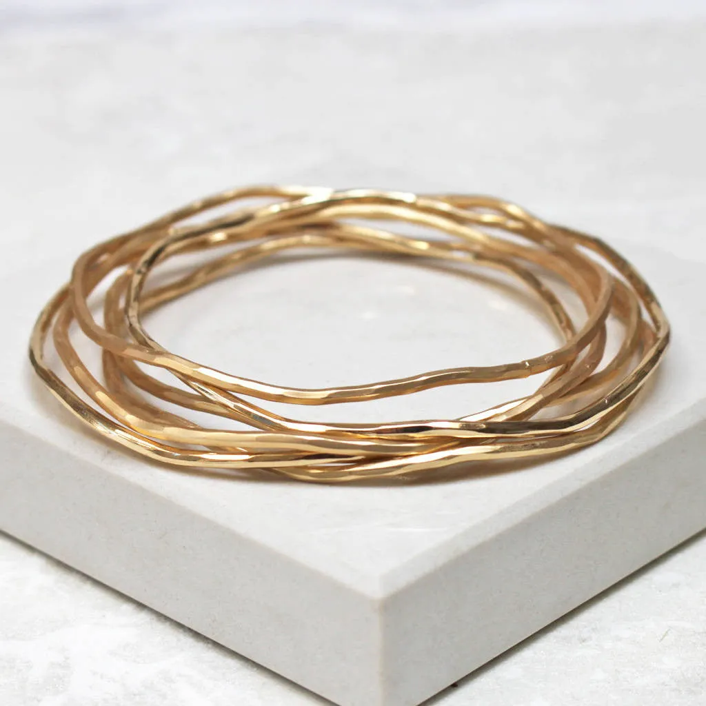 Mixed Metal Stacking Bangles