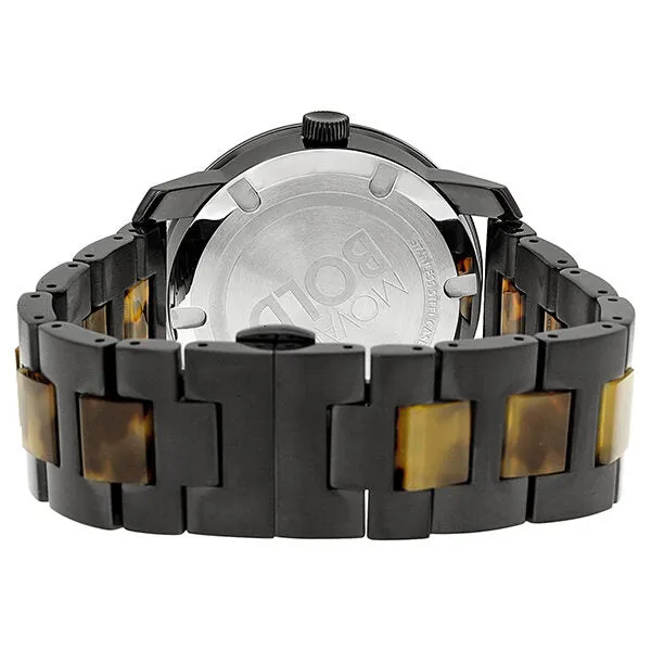 Movado Bold Black Dial Black IP Stainless Steel and Tortoise Bracelet Unisex 3600152