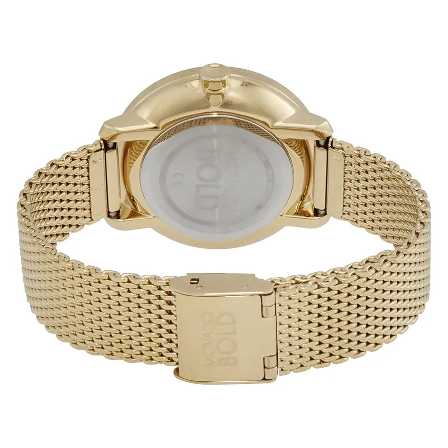 Movado Bold Shimmer Ladies Yellow Gold Watch 3600656