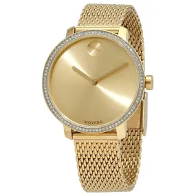 Movado Bold Shimmer Ladies Yellow Gold Watch 3600656