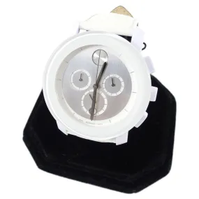 Movado Bold White Large Wrist Watch