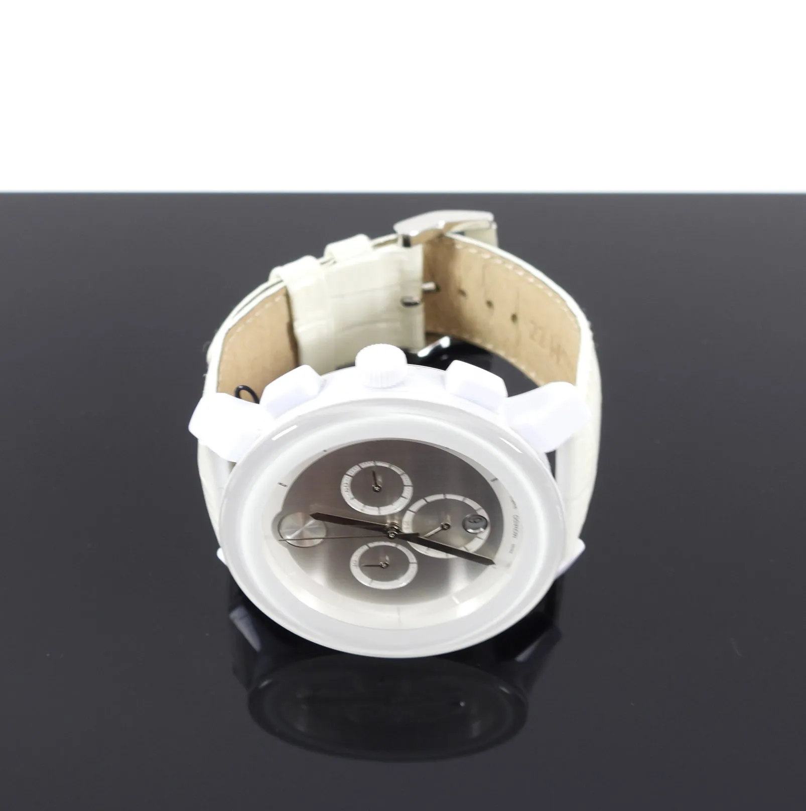 Movado Bold White Large Wrist Watch