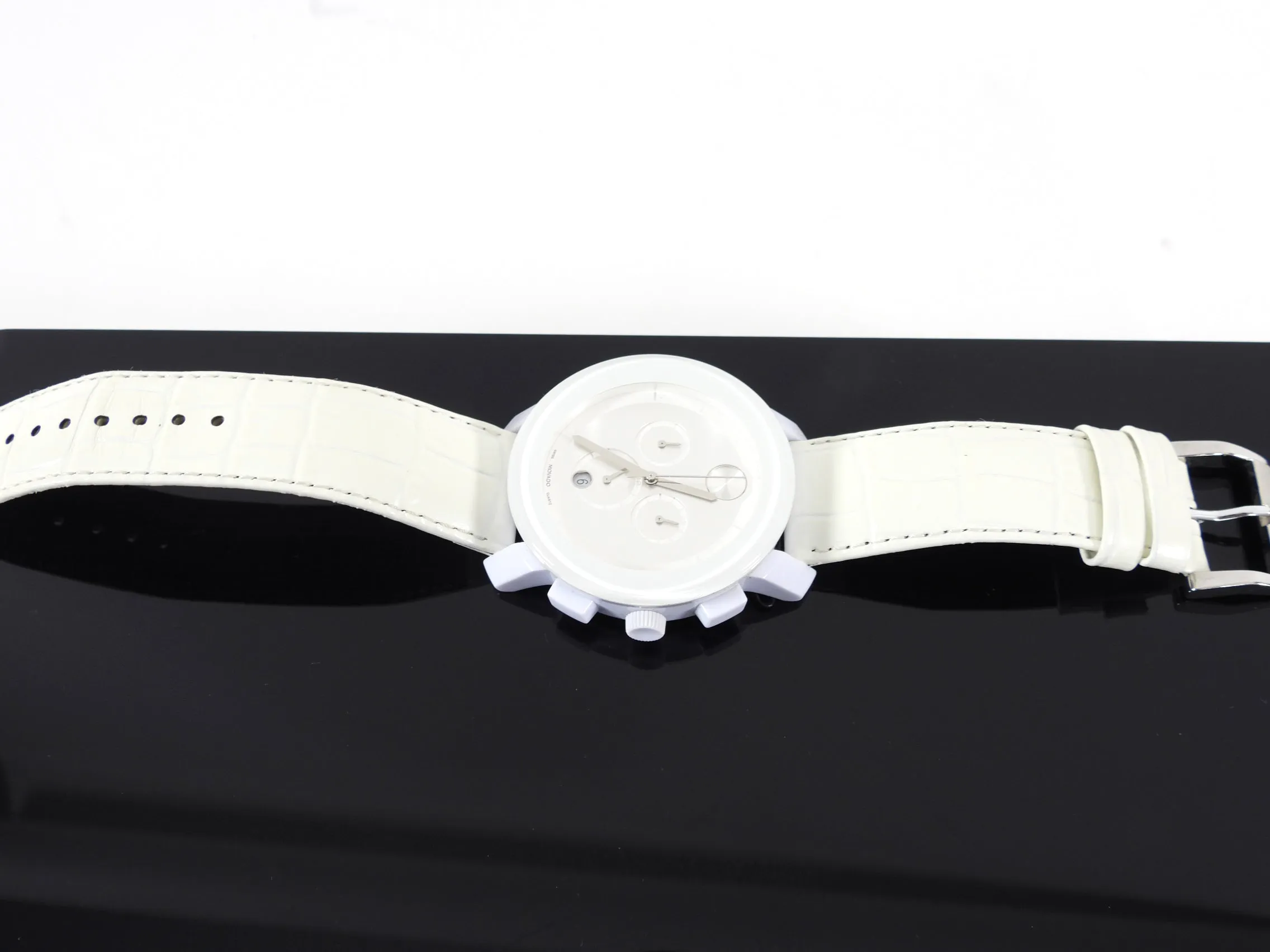 Movado Bold White Large Wrist Watch