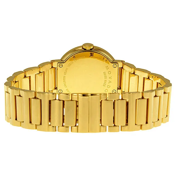 Movado Museum Gold Dial Yellow Gold-plated Ladies Watch 0606704