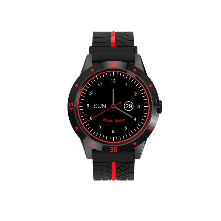 N6 Smart Watch 1.3 inch TFT Screen MTK2502C Bluetooth4.0, Silicone Watch Band, Support Heart Rate Monitor & Pedometer & Sleep Monitor & Sedentary Reminder(Red)
