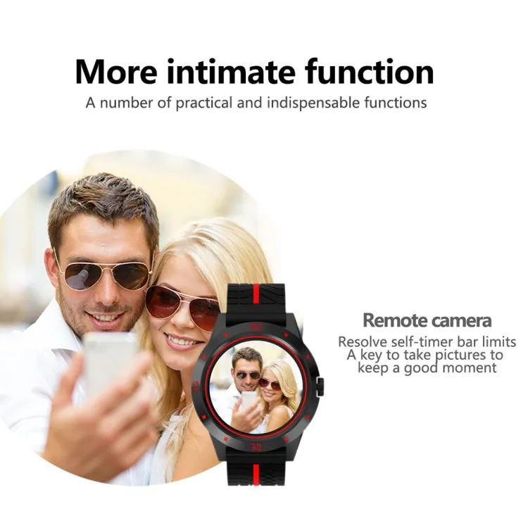 N6 Smart Watch 1.3 inch TFT Screen MTK2502C Bluetooth4.0, Silicone Watch Band, Support Heart Rate Monitor & Pedometer & Sleep Monitor & Sedentary Reminder(Red)