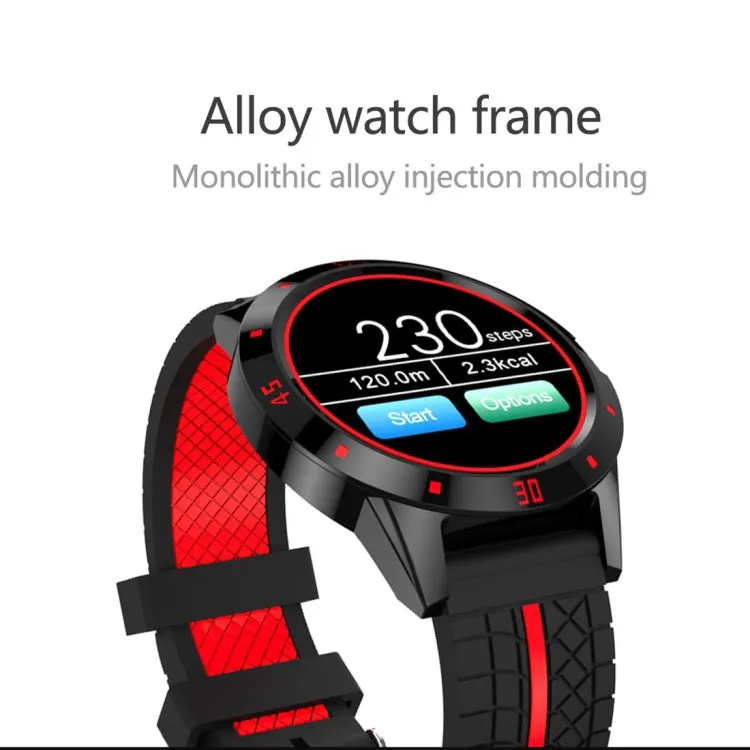 N6 Smart Watch 1.3 inch TFT Screen MTK2502C Bluetooth4.0, Silicone Watch Band, Support Heart Rate Monitor & Pedometer & Sleep Monitor & Sedentary Reminder(Red)
