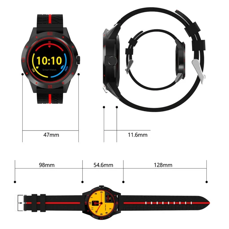 N6 Smart Watch 1.3 inch TFT Screen MTK2502C Bluetooth4.0, Silicone Watch Band, Support Heart Rate Monitor & Pedometer & Sleep Monitor & Sedentary Reminder(Red)