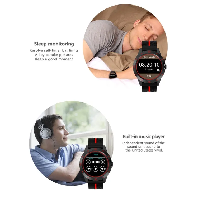 N6 Smart Watch 1.3 inch TFT Screen MTK2502C Bluetooth4.0, Silicone Watch Band, Support Heart Rate Monitor & Pedometer & Sleep Monitor & Sedentary Reminder(Red)