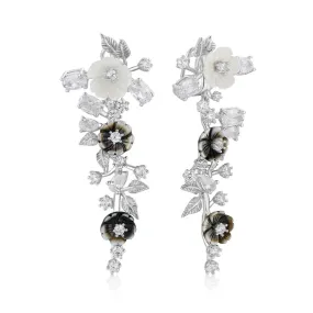 Natural Shell Flower Drop Earrings
