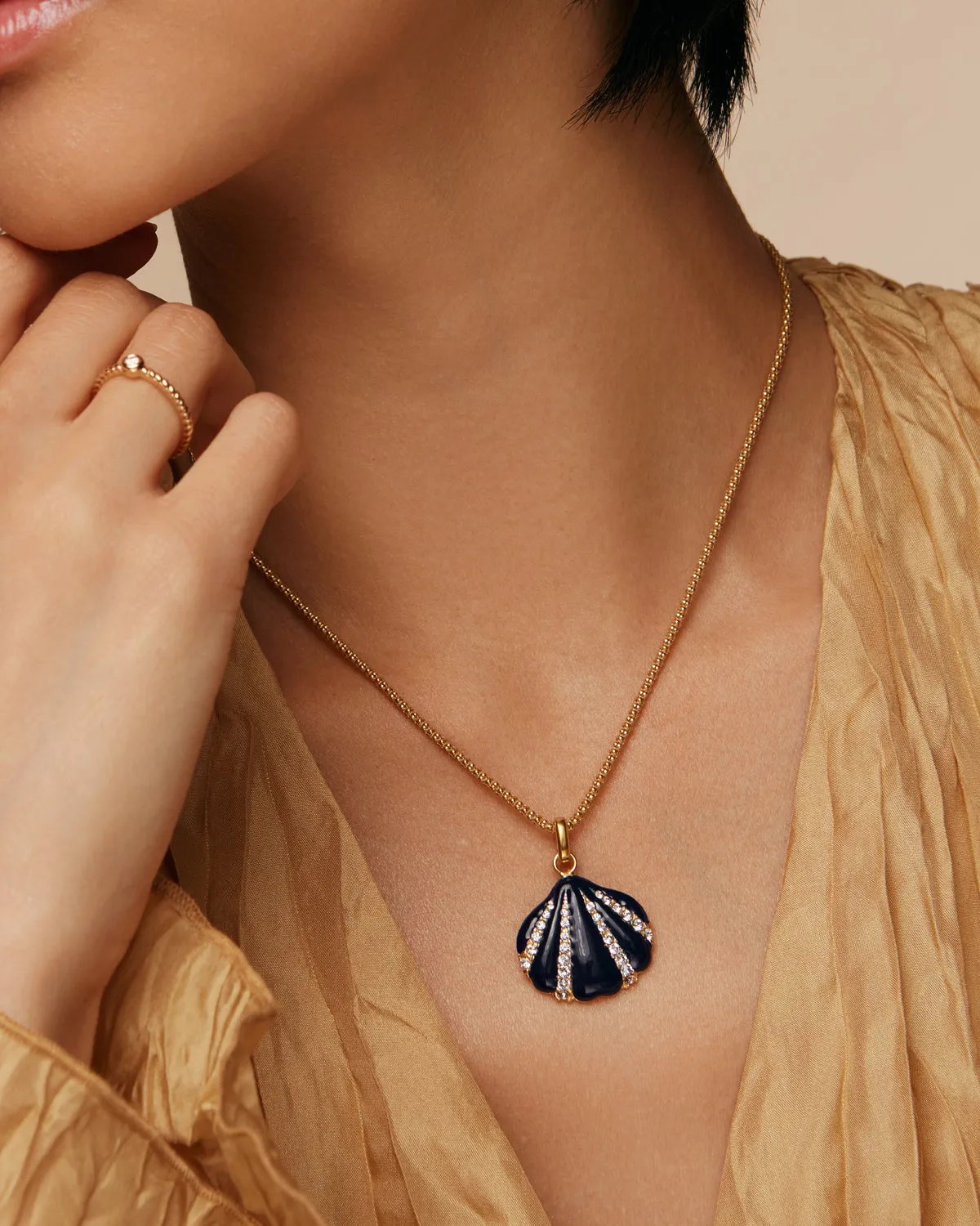 Navy Ariel Charm