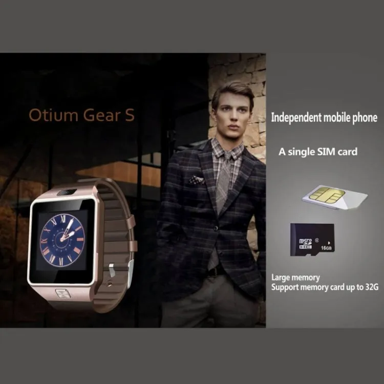 Otium Gear S 2G Smart Watch Phone, Anti-Lost / Pedometer / Sleep Monitor, MTK6260A 533MHz, Bluetooth / Camera(White)