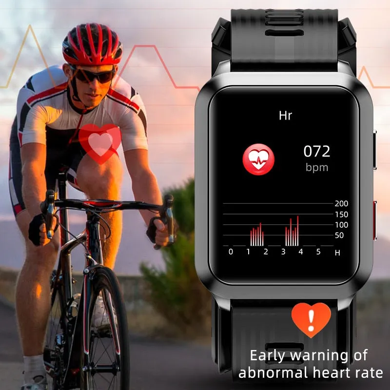 P60 Smartwatch Air Pump Airbag True Blood Pressure Oxygen Temperature Heart Rate Monitor Medical Sphygmomanometer Smart Watch
