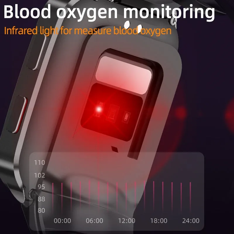 P60 Smartwatch Air Pump Airbag True Blood Pressure Oxygen Temperature Heart Rate Monitor Medical Sphygmomanometer Smart Watch