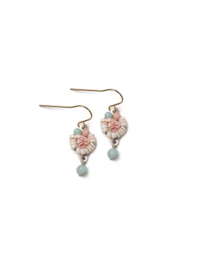 Pale Poesy Earrings