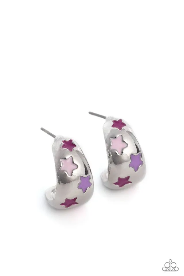 Paparazzi Earring ~ SCOUTING Stars - Pink