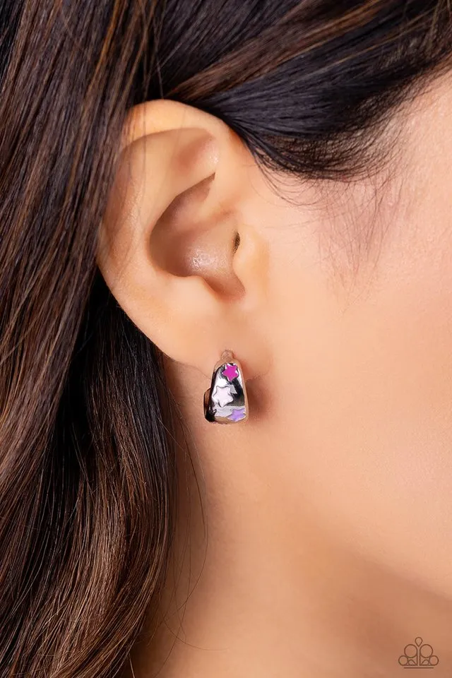 Paparazzi Earring ~ SCOUTING Stars - Pink
