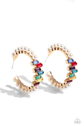 Paparazzi Modest Maven - Gold Earrings