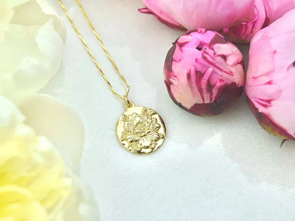 Peony Pendant Necklace