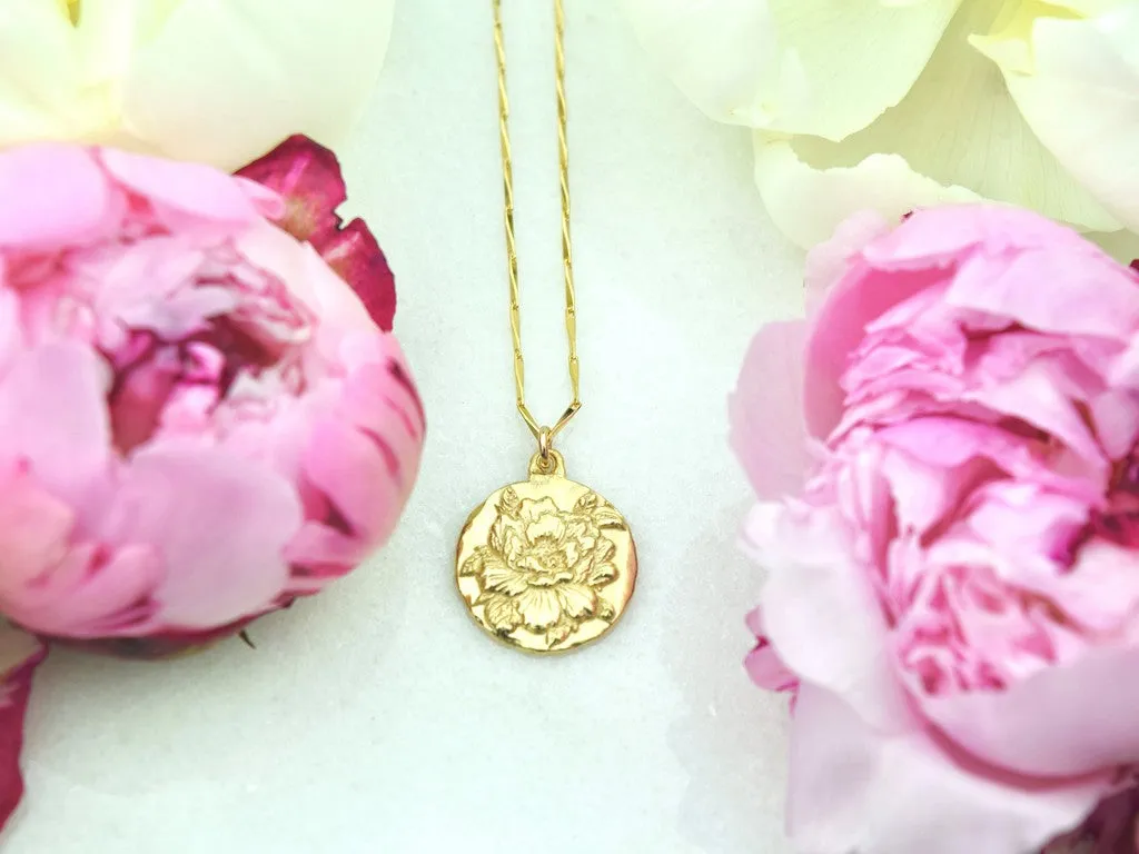 Peony Pendant Necklace