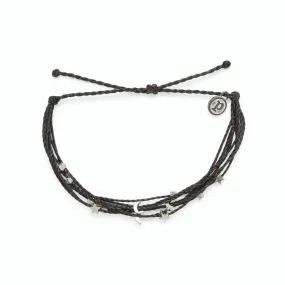 Pura Vida Celestial Malibu Silver Bracelet in Black