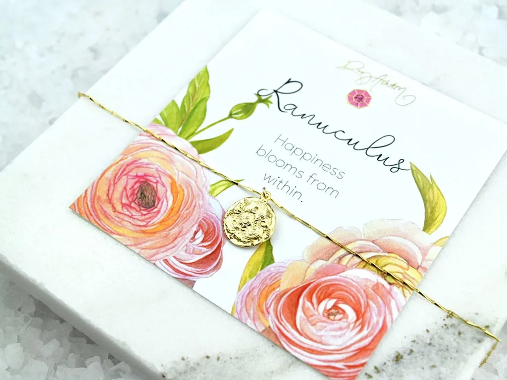 Ranuculus Pendant Necklace