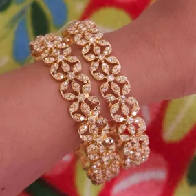 Reher- Pair of Antique Gold Polki Kangan Bangles