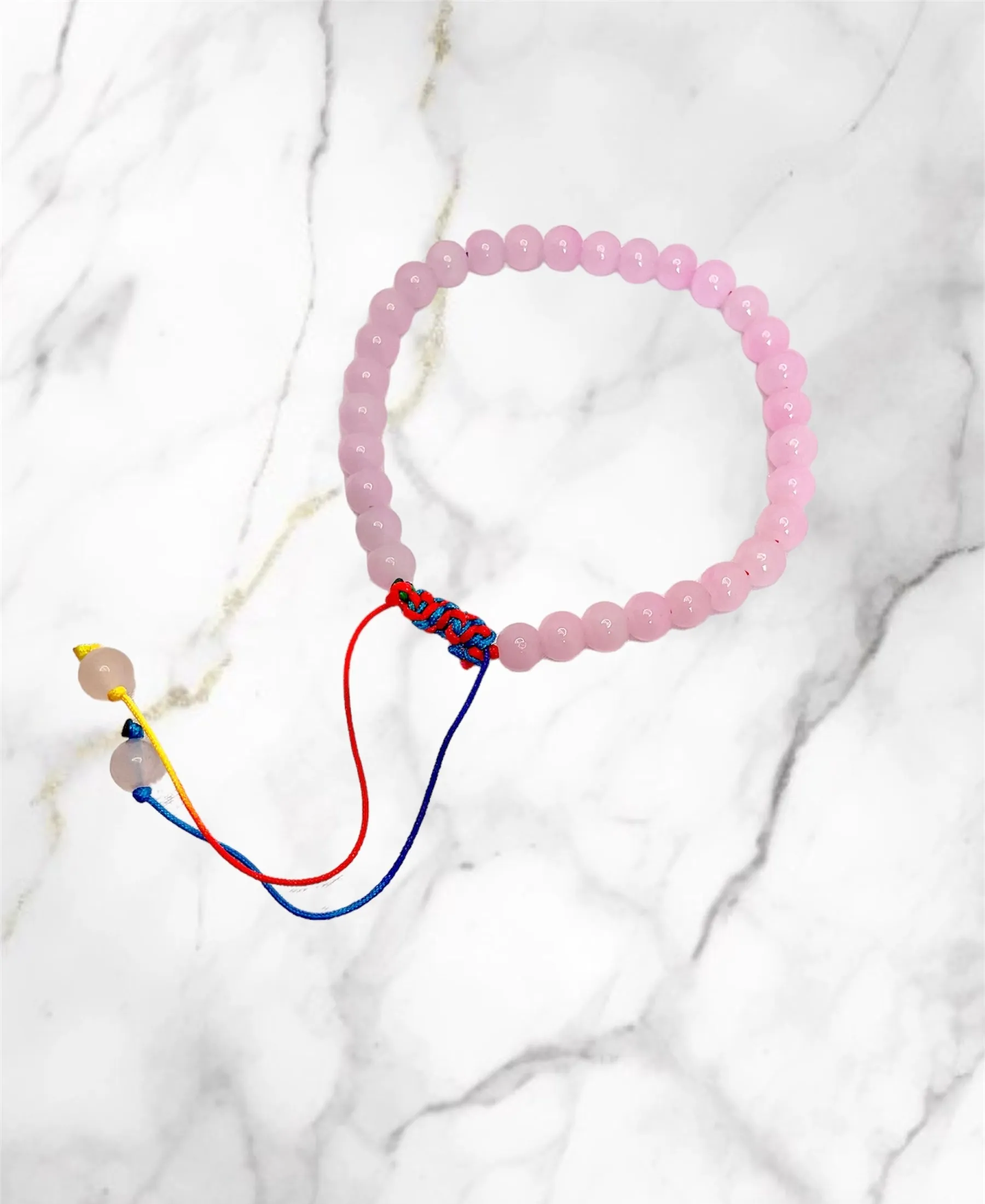Rose Quartz & Carnelian Adjustable Bracelets
