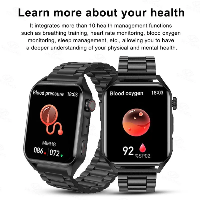 SACOSDING New Sport Smartwatch Men Women AMOLED Screen  Bluetooth Call Always Display The Time HeartRate Smart Watch For Android